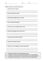 Vorschau - Arbeitsblätter - AB mit Fragen zum Thema "Gotha" + Lösungsblatt - Deckblatt