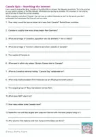 Vorschau - Arbeitsblätter - Arbeitsblatt Canada Quiz - Searching the Internet - Seite 3