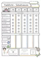 Vorschau - Fördermaterial/Inklusion - Lerncoaching - Packliste Schultasche | Klasse 3-8 - Seite 2