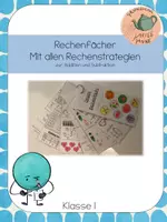 Vorschau - Mal- und Bastelvorlagen - Rechenfächer zu den Rechenstrategien bis 20 - Deckblatt