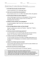 Vorschau - Arbeitsblätter - AB mit Fragen zum Thema "Ariana Grande" + Lösungsblatt + Infografik - Seite 2