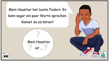 Aperçu - Matériel interactif - Présentation des explications "Was ist dein Haustier?" Les articles indéfinis au nominatif - Allemand - Page 3