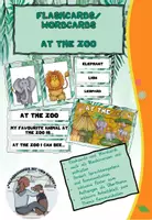 Vorschau - Arbeitsblätter - Flashcards: Animals at the zoo - Deckblatt