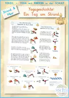 Vorschau - Bildkarten - Strand Meer Yogageschichte Ein Tag am Strand - Deckblatt