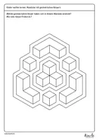 Vorschau - Mal- und Bastelvorlagen - Geometrische Körper im Mandala (Würfel und Quader) - Seite 2