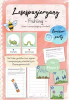 Vorschau - Spiele - Einen Lesespaziergang schreiben: Frühling (Kl. 3) - Deckblatt