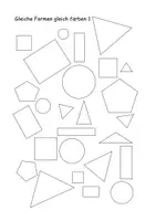 Vorschau - Arbeitsblätter - Geometrie Anfangsunterricht - Formen erkennen - Seite 1