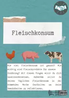 Vorschau - Arbeitsblätter - Fleischkonsumtagebuch: gesunder Fleischkonsum - Deckblatt