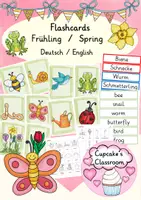 Vorschau - Fördermaterial/Inklusion - Englisch/ Deutsch/ DaZ - Frühling / Frühblüher - spring / spring flowers - Bildkarten/ flashcards - Deckblatt