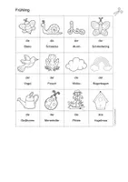 Vorschau - Fördermaterial/Inklusion - Englisch/ Deutsch/ DaZ - Frühling / Frühblüher - spring / spring flowers - Bildkarten/ flashcards - Seite 1