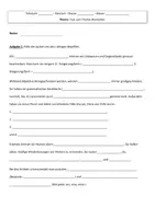 Vorschau - Test - Test / kurze Klassenarbeit zum Thema Wortarten (5./6. Klasse Deutschunterricht) - Deckblatt