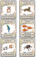 Vista previa - Juegos / Gamificación - Juego de lectura de los artículos indefinidos "Haustiere" en acusativo - Alemán - página 2