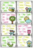 Vorschau - Aufgabenkarten - SPRING - Jumbled Sentences (Task Cards / Aufgabenkarten) - Seite 1