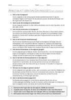 Vorschau - Arbeitsblätter - AB mit Fragen zum Thema "Grundgesetz" + Lösungsblatt + Infografiken - Seite 2