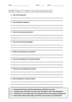 Vorschau - Arbeitsblätter - AB mit Fragen zum Thema "Grundwasser" + Lösungsblatt + Infografik - Deckblatt