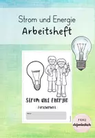 Vorschau - Unterrichtsreihen - Strom und Energie - Arbeitsheft / Forscherheft - Deckblatt