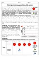 Vorschau - Stundenentwürfe - Blutgruppen / AB0-System - Unterrichtsmaterial mit Arbeitsblatt - Seite 1