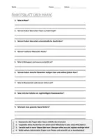 Vorschau - Arbeitsblätter - Lernposter + AB mit Fragen zum Thema "Haare" + Lösungsblatt + Mindmap + Infografik - Seite 1