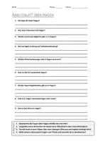 Vorschau - Arbeitsblätter - AB mit Fragen zum Thema "Hagen" + Lösungsblatt + Infografik - Deckblatt
