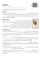 Vorschau - Arbeitsblätter - Carl Orff (Materialpaket) - Seite 1