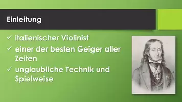 Vorschau - Präsentationen/Tafelbilder - Niccolò Paganini (Präsentation und H5P) - Seite 1