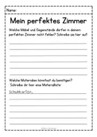 Vorschau - Arbeitsblätter - MEIN PERFEKTES ZIMMER im Schuhkarton - Seite 1