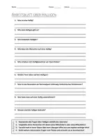Vorschau - Arbeitsblätter - AB mit Fragen zum Thema "Hallig" + Lösungsblatt + Mindmap + Infografik - Deckblatt
