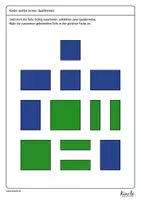 Vorschau - Arbeitsblätter - Quadernetze zusammensetzen – Rätsel für Fortgeschrittene - Seite 2