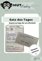 Vorschau - Arbeitsblätter - Satz des Tages - eine Kopiervorlage für den DU - Deckblatt