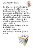 Vorschau - Anderer Materialtyp - Erzählkarten Würfel - Sommerferien - Seite 3