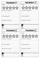 Vorschau - Arbeitsblätter - Freebie - Feedbackzettel für Gruppenprodukte - Seite 1