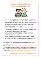 Vorschau - Text - Wortarten (Max und Moritz) 5 - Seite 1