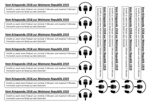 Vorschau - Arbeitsblätter - Zeitstrahl & Podcast - Vom Kriegsende 1918 zur Weimarer Republik 1919 - Seite 3