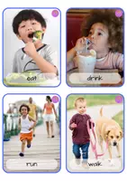 Aperçu - Cartes / Images - Flashcards d'action en 2 tailles en ANGLAIS - Engaging Action Flashcards & Posters 🌟📸 - Page 2