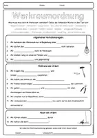 Vorschau - Arbeitsblätter - Regeln im Werkraum (Werkraumordnung): Arbeitsblatt (Lückentext) - Seite 3