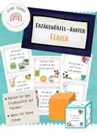 Vorschau - Stundenentwürfe - Ferien - Karten für den Erzählwürfel | Einsteckwürfel mit Taschen - Deckblatt
