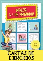 Vista previa - Refuerzo / NEE / Materiales de apoyo - Inglés: 5.º de primaria (10-11 años) - 54 cartas de ejercicios - Portada
