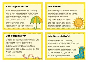 Vorschau - Aufgabenkarten - Lese- und Abschreibkarten Frühling - Seite 2