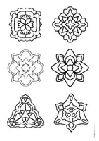 Vorschau - Mal- und Bastelvorlagen - Kunst: Azulejos Blumenstecker - Seite 2