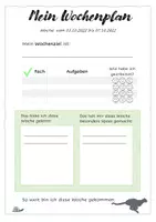 Vorschau - Anderer Materialtyp - Mein Wochenplan für mehr Selbständigkeit + Differenzierung - Deckblatt