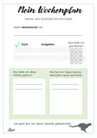 Vorschau - Anderer Materialtyp - Mein Wochenplan für mehr Selbständigkeit + Differenzierung - Seite 1