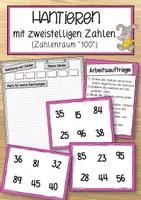 Vorschau - Anderer Materialtyp - Hantieren mit Zahlen im Zahlenraum 100 - Deckblatt