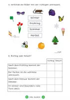 Vorschau - Arbeitsblätter - NMG Jahreszeiten Lernkontrolle/Klassenarbeit 2.Klasse - Seite 2