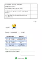 Vorschau - Arbeitsblätter - NMG Jahreszeiten Lernkontrolle/Klassenarbeit 2.Klasse - Seite 3