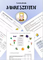 Vorschau - Arbeitsblätter - NMG Jahreszeiten Lernkontrolle/Klassenarbeit 2.Klasse - Deckblatt