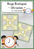 Vorschau - Spiele - Uhrzeit_Volle Stunden_Bingo-Brettspiel - Deckblatt