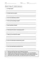 Vorschau - Arbeitsblätter - AB mit Fragen zum Thema "Hawaii" + Lösungsblatt + Infografik - Deckblatt