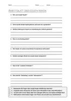 Vorschau - Arbeitsblätter - Lernposter + AB mit Fragen zum Thema "Joseph Haydn" + Lösungsblatt + Mindmap + Infografik - Seite 1