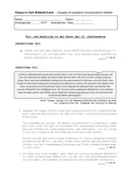 Vorschau - Klassenarbeiten - Klausur: Kunst im 19. Jahrhundert (Rezeption / Produktion) - Deckblatt