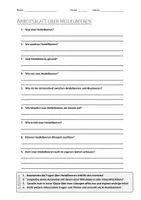 Vorschau - Arbeitsblätter - Lernposter + AB mit Fragen zum Thema "Heidelbeere" + Lösungsblatt - Seite 1